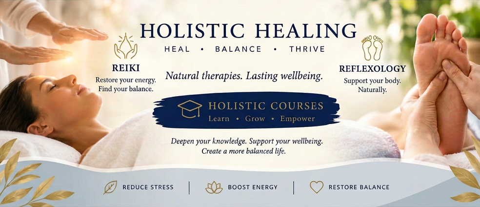 Reiki and foot reflexology treatments, with holistic training courses at ReflexologyMK in Milton Keynes.